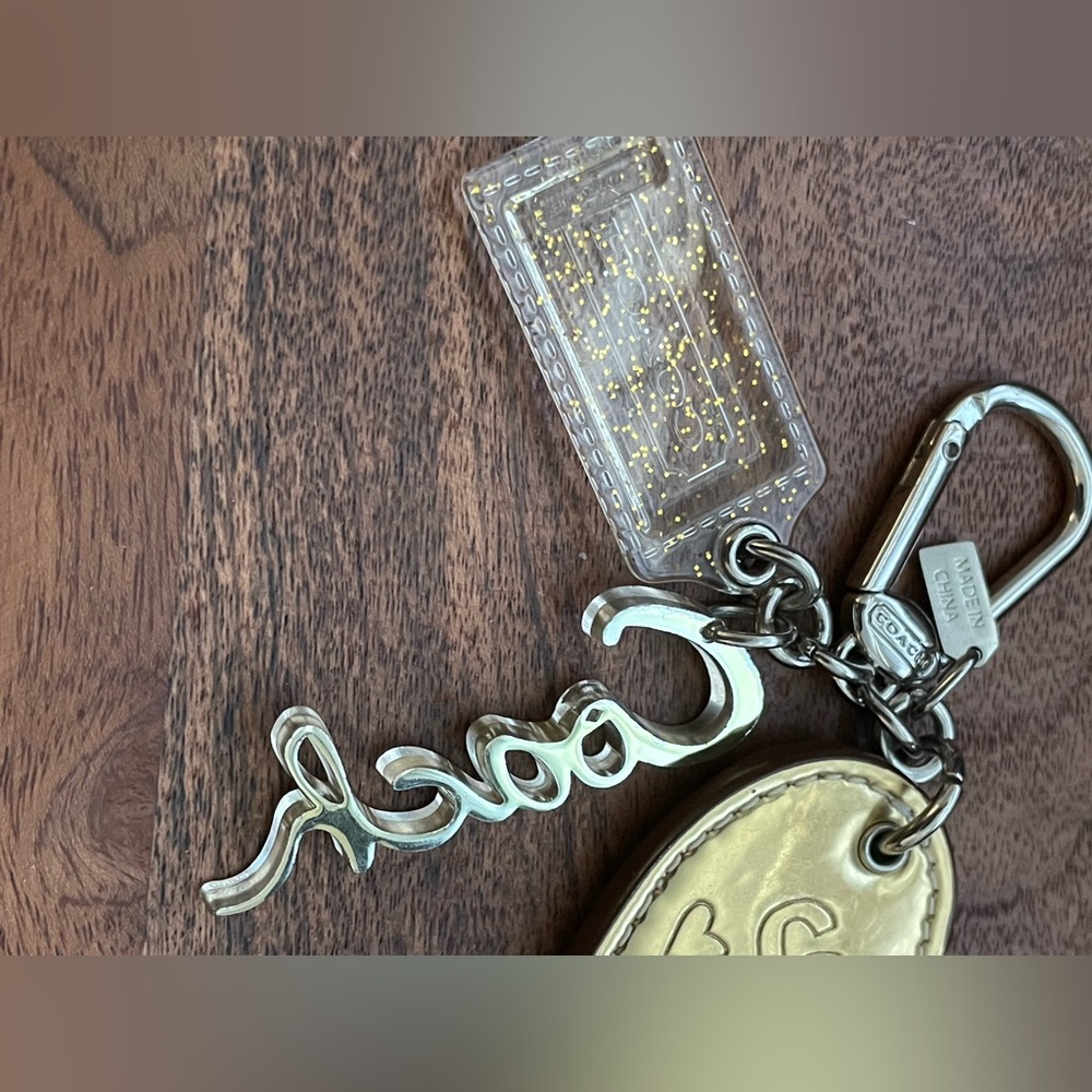 COACH Poppy Chan GOLDY 3 Piece Bag Charm - Picture 8 of 8